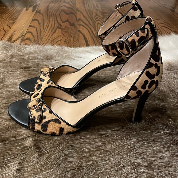 Audrey Brooke Shoes - Audrey Brooke animal print leather heels